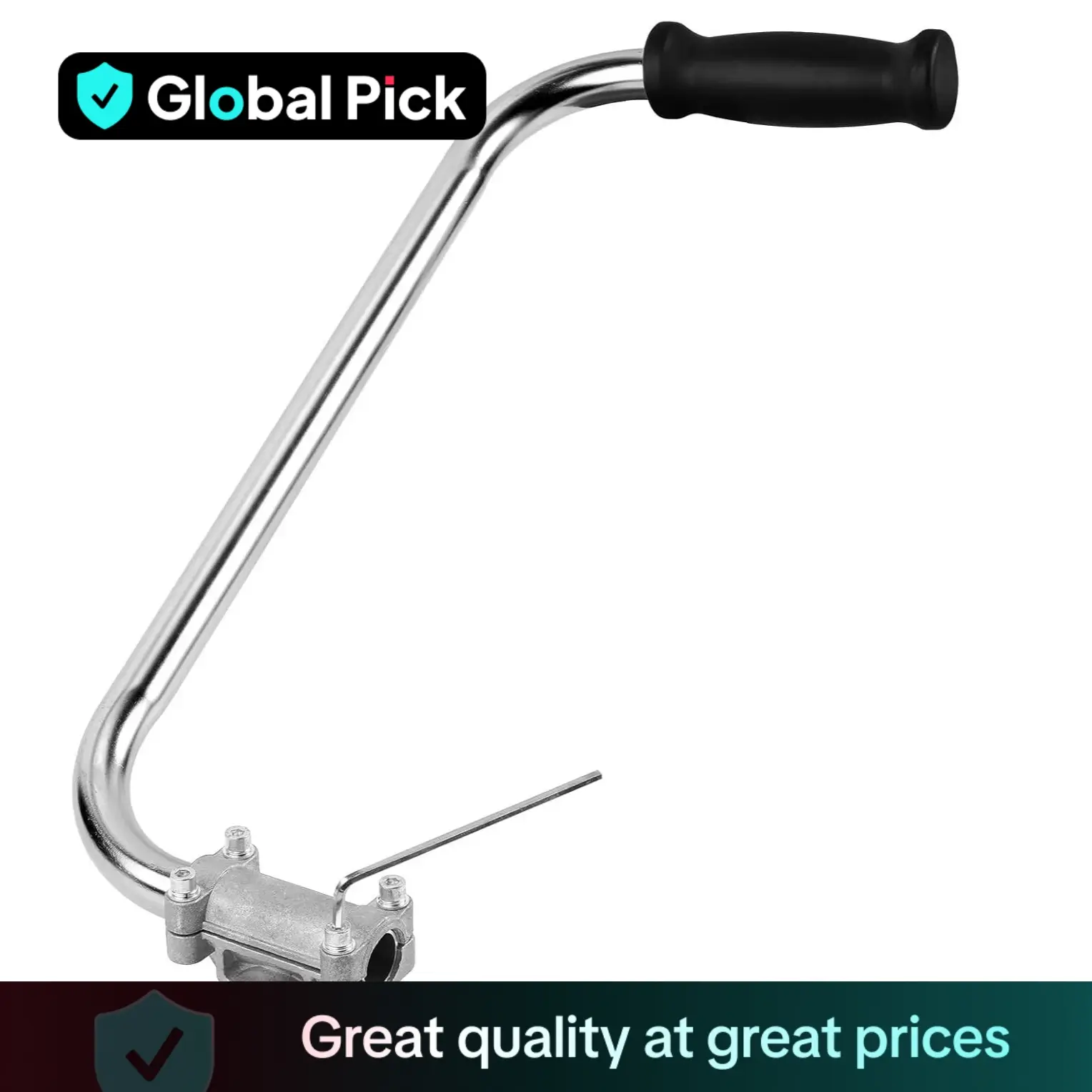 Grass Trimmer Handle, Aluminum Trimmer Handle with Bracket Clip, Multifunctional Garden Trimmer Handle, Power Tool Accessories