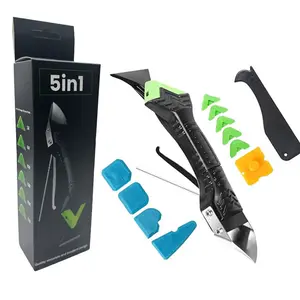 Sealing Glue Filling Tool Set 12 Pieces, Multi-Functional Five-In-One Sealing Glue Cleaning Tools, Includes Replacement Silicone Sheets