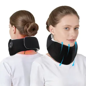 Smart Temperature Control Adjustable Neck Support, Heated Neck Massager, Cervical Pillow, 4 Heat Settings, Electric Neck Massage Device