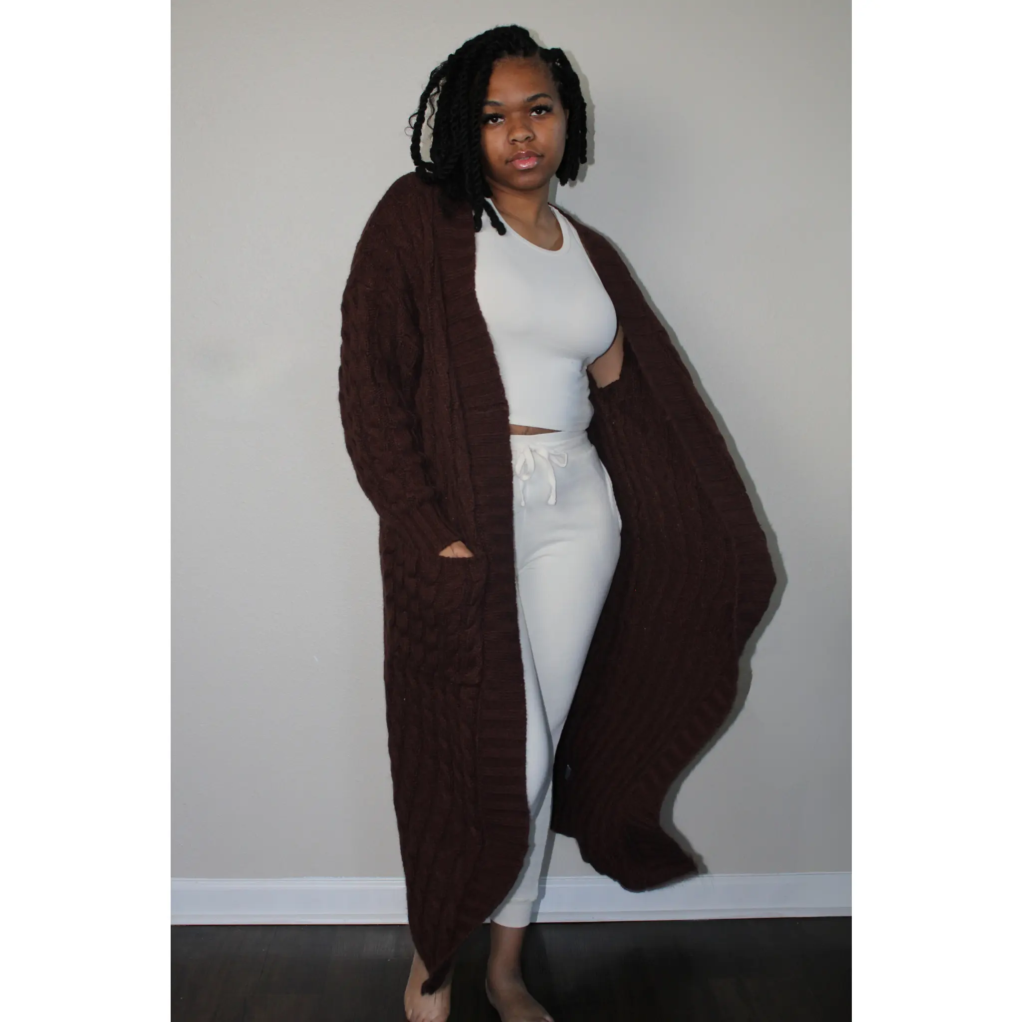 Oversized Cardigan - Chocolate
