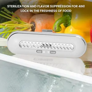 Rechargeable Deodorizer for Refrigerator, Compact Wireless Design, No Filter Replacement Needed, Ideal for Kitchen and Food Storage