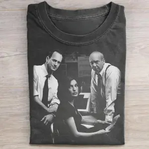 Vintage Elliot Stabler, Olivia Benson And Dann Florek Graphic Tee - Elliot and Olivia Shirt - Law and Order SVU Movie Shirt -
