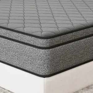 Fiberglass-Free Hybrid Mattress in a Box, 12/14 Inch Individual Pocket Coils + Memory Foam Comfort Mattress, Easy Setup, Strong Edge Support, Queen/King Size Firm Mattress, Back Pain Relief, Halloween Gift