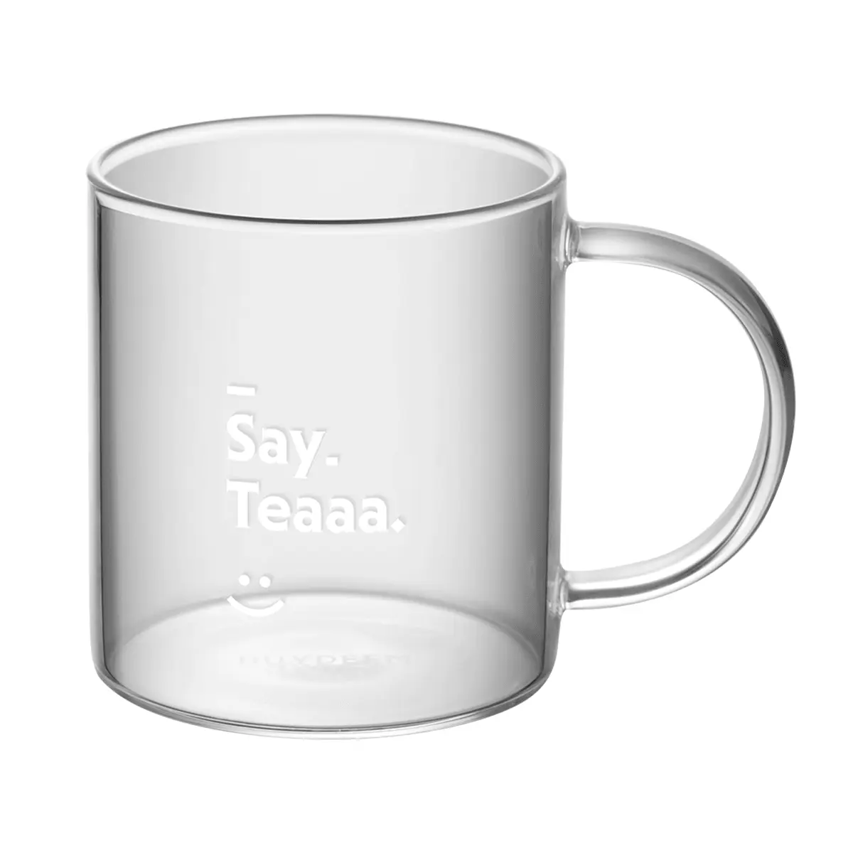 BUYDEEM 350ml Glass Tumbler - Clear Heat-Resistant Tea & Coffee Cup for Home & Office, Model CD1003