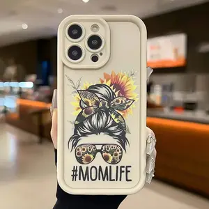 Fashion Girls Pattern Case for iPhone 16 15 14 Pro Max 13 12 11 XR XS Plus Shockproof Drop Protection Rugged Durable Silicone Cover