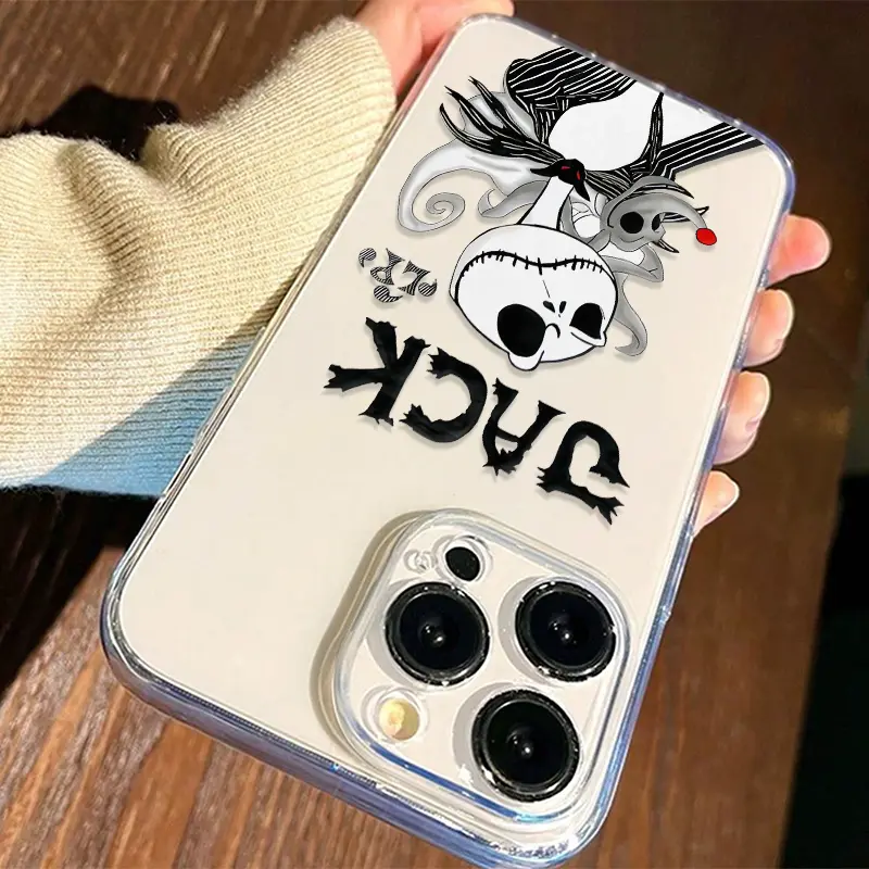Transparent Jack Skellington Tpu Phone Case, Anti-Drop Cartoon Cover for Apple & Samsung, Perfect Gift for Couples, Girls, Boys - TikTok Shop Transparent Jack Skellington Tpu Phone Case, Anti-Drop Cartoon Cover for Apple & Samsung, Perfect Gift for Couples, Girls, Boys - TikTok Shop