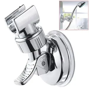 Adjustable Shower Rack Suction Cup Lotus Rainfall Holder Handheld Shower Head Bathroom Spray Nozzle Fixed Base