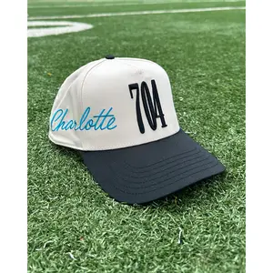 Glory Days Apparel - 704 Wrap Around Charlotte Natural/Black Hat
