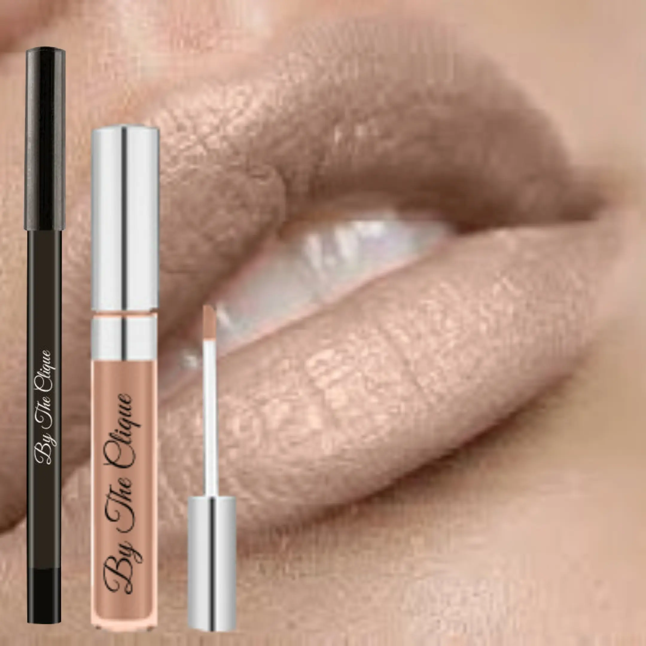 By The Clique Premium Long Lasting  Matte Lipstick and Lip Liner Set | Beige Nude | Sandy Mandy