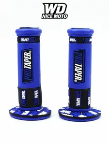 WD Nice Moto Motorcycle Handle Grips, 7/8" 22mm Universal Handlebar Rubber Gel, Comfortable Hand Grip for Motocross & Dirt Bikes
