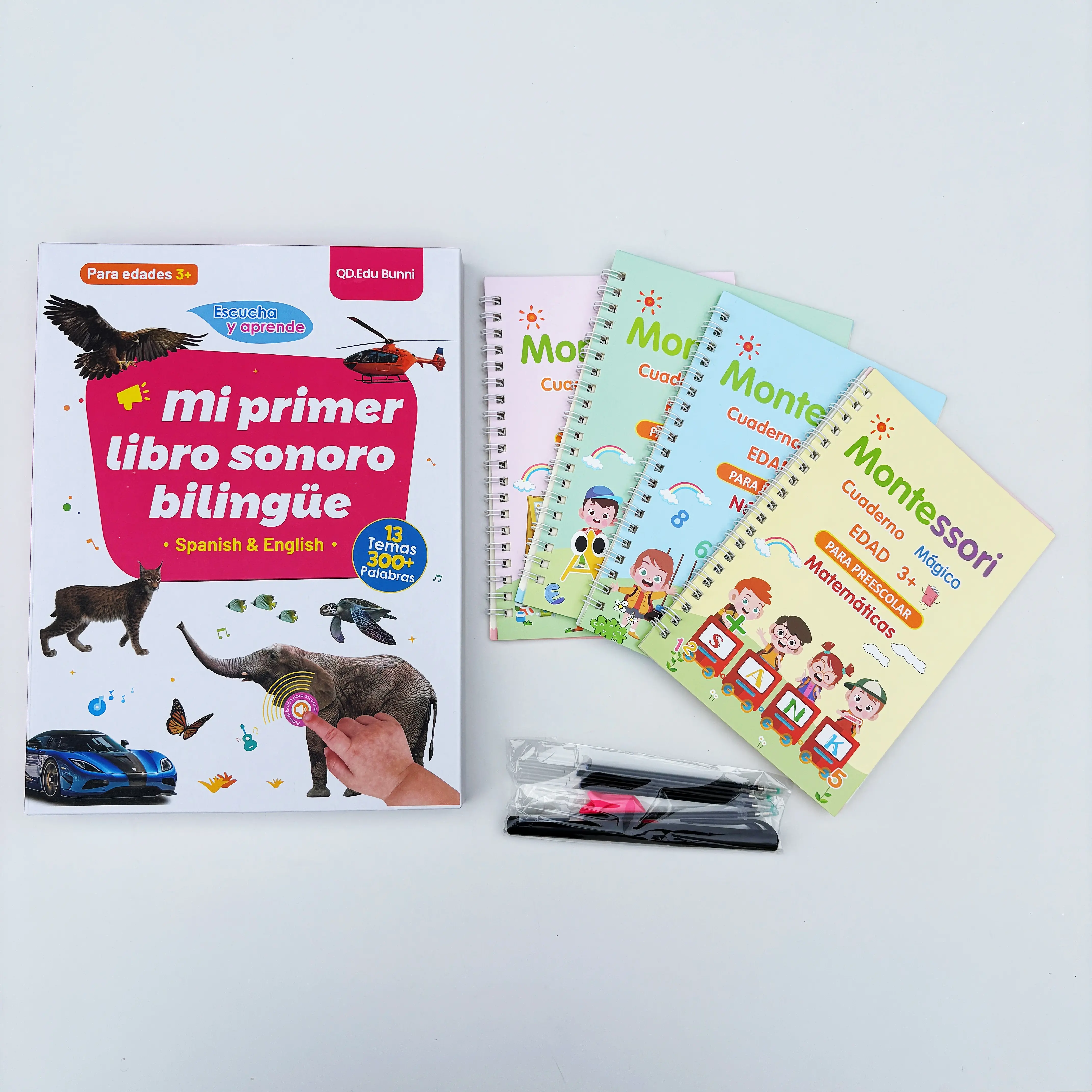 Libro Sonoro en Español+4 libros de seguimiento