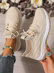 Women's New Casual Sports Shoes, Lightweight Breathable Running Sneakers, Low-Top Comfortable Walking Shoes for Vacation Garden Leisure Walk Travel Beach
