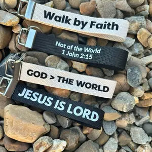 Christian Wristlet Keychain Set – Faith & Scripture Inspired Accessories