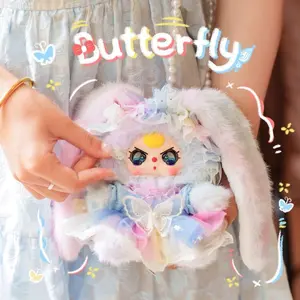 Baby Three - Macchiato Mini Bunny Bag Blind Box - Plush Collectible Toys，Bunny Plush Dolls，Soft Furry Collectibles，Backpack or clothing decoration，Stuffed Animal