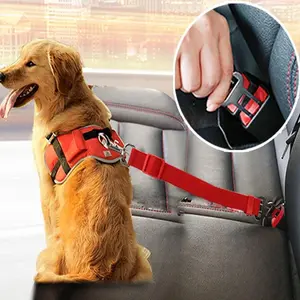 Adjustable Pet Car Seat Belt – Safe Travel for Dogs & Cats