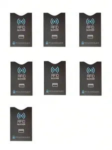 7-piece card holder protective case, anti-fraud NFC protection, health identification/ID card protective case, contactless bank NFC protective film, unisex card/ID card protective film,