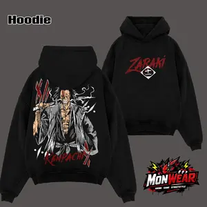 Vintage Kenpachi Zaraki – Bleach Washed Tee - Unisex T-shirt - Unisex Hoodie Oversized Anime Graphic Tee, Dark Streetwear Aesthetic Top, Acid Wash Soft Cotton Shirt, Casual Unisex Apparel, Gift for Bleach Fans
