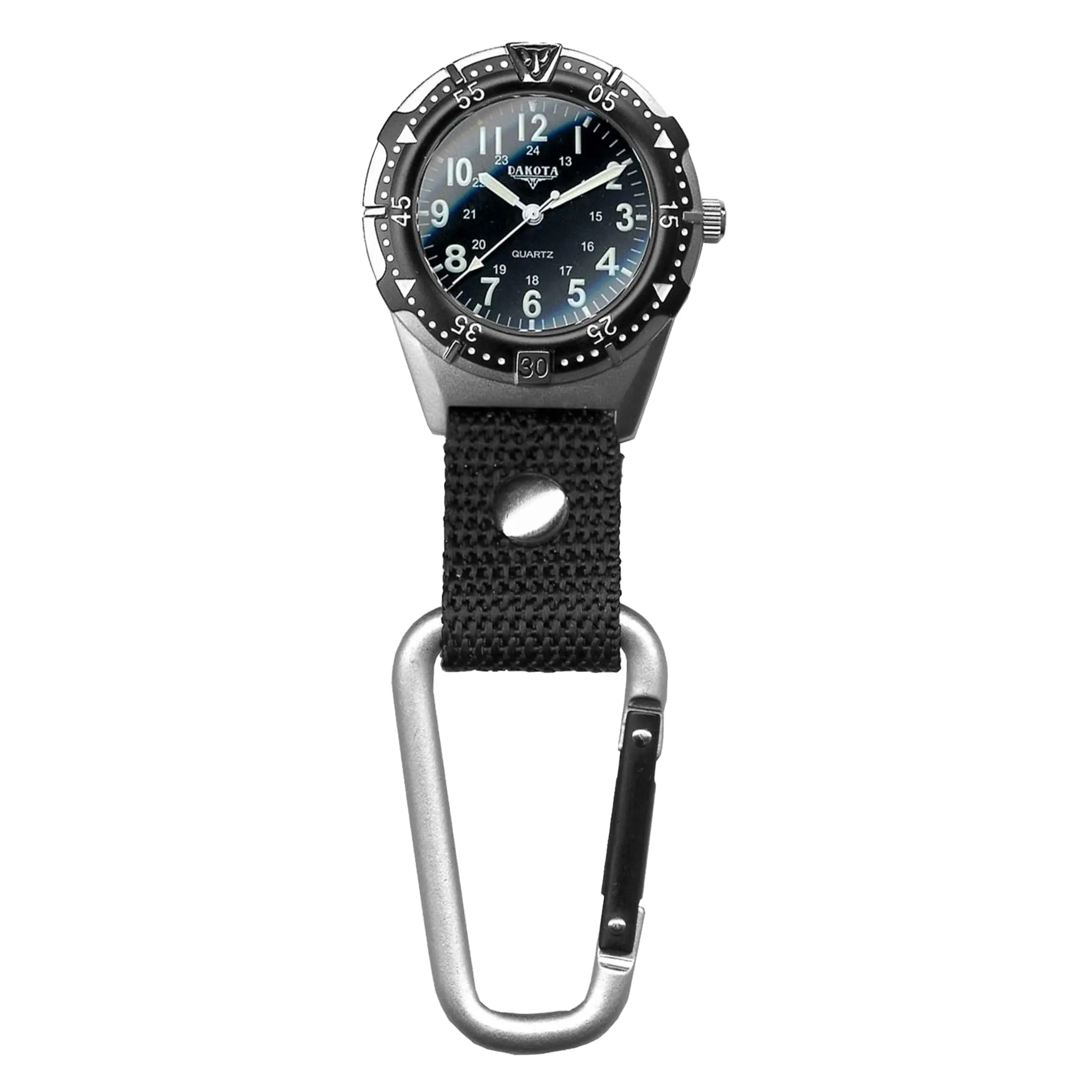 Dakota Backpacker, Clip Watch, Flashlight and Watch, Outdoor Gifts for Men and Women, Use for Fishing Hunting, and More, Tactical Watch with LED Flashlight, Clip On Watch