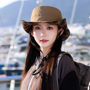 Outdoor Sunshade Wide-Brim Fisherman Hat, Summer Climbing Unisex Hat with Sun Protection, Breathable and UV-Resistant