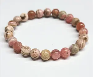 Rhodochrosite 8mm Bead Bracelet – Heart Awakening
