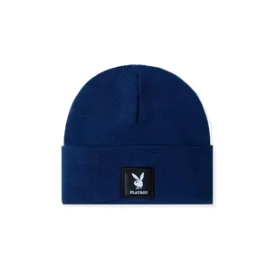 Playboy Knit Beanie with Logo Patch