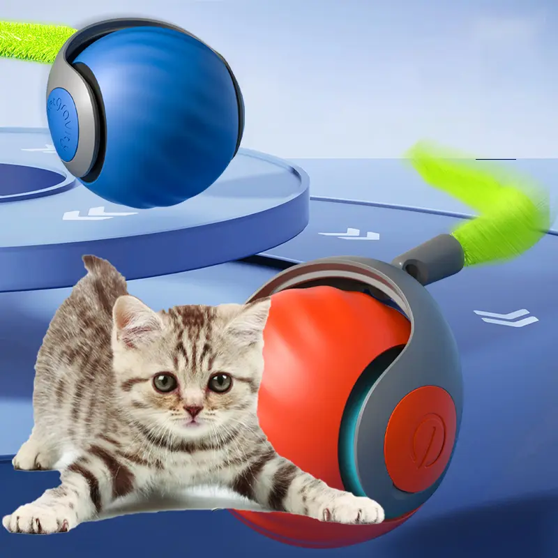Petgravity Speedy Sprint Ball Toy forCat, Type-C Rechargeable InteractiveCats Toy, Automatic Cat Teaser ToyPet Supplies