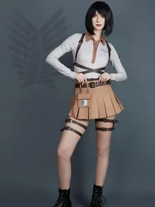 Attack On Titan & Micotaku Polo Shirt Bodysuit And Skirt Set