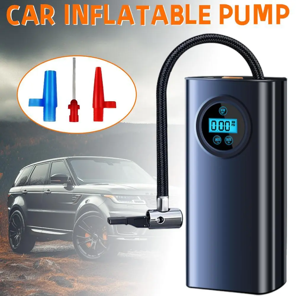 Portable Tire Inflator with LCD Display for Cars & Bikes - TikTok Shop