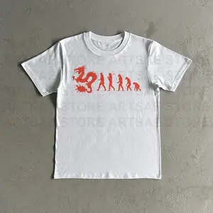Dean Blunt Dragon Evolution Tee Shirt - Dean Blunt Zushi Dragon Heavy Cotton Tshirt