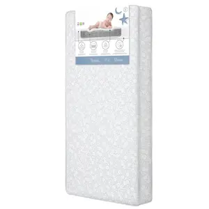 Crib and Toddler Mattress, Dual-Sided - Infants & Toddlers, Waterproof 5" Mattress with 88 Interwoven Coils, 75% Recycled Fiber, GREENGUARD Gold & BSA Certified – Daisy Dreams