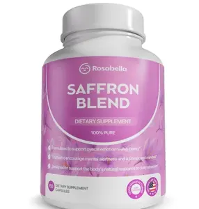 Saffron Blend Supplement for Men & Women – Saffron, B6, Magnesium & Herbal Extract Capsules – Supports Mood, Focus & Clarity – Non-GMO, Gluten-Free – 60 Capsules – 30-Day Supply