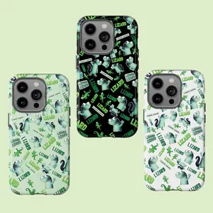 Lizard Lizard Lizard Phone Case, Meme Tee Funny Weirdcore Y2K Aesthetic Phone Case