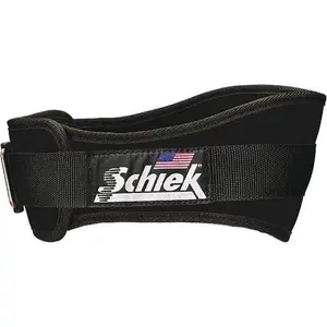 212 MAIN Schiek Sport 2006-M 6-Inch Original Nylon Weight Lifting Belt, Black Medium, Tapered Fit, Conical Shape, Contour Sides, Workout Fitness Accessory