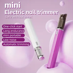 Mini Electric Nail Clipper Pen-Shaped USB Rechargeable, Polymer Lithium Battery 360° Rotation Grinding, One-Button Automatic Trimming, Safety Protection, Suitable for Nail Care, Beautiful Women And Nail Enthusiasts, Ideal Gift