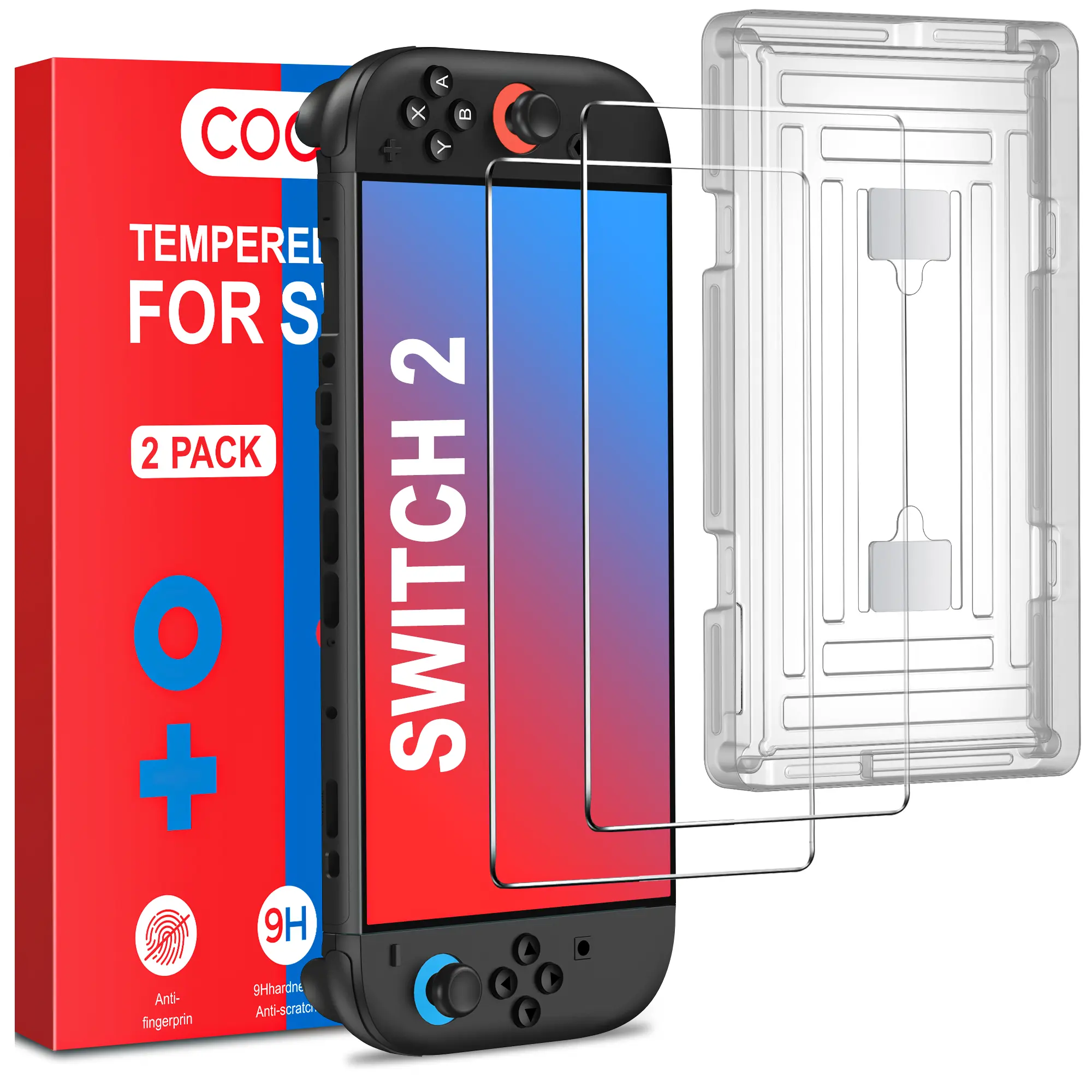 ESYWEN for Nintendo switch2 oled tempered film anti-fall explosion-proof film high-definition high-transparency anti-fingerprint NS screen protector Switch2 tempered glass screen protector