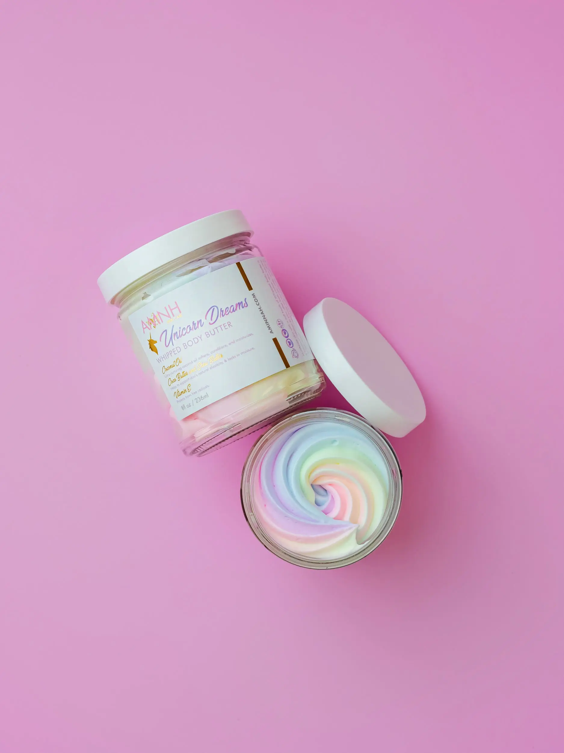 Unicorn Dreams Whipped Body Butter - Shea-Coconut Blend Moisturizer, Cosmetic Body Care with Nourishing Scent for Skin Repair