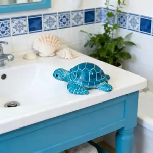 Hollow Out Turtle Resin Ornament, Decorative Figures, Resin Turtles, Gift for Home Balcony Garden Animal Sculpture, Room Decor, Bedroom Decor, House Decor