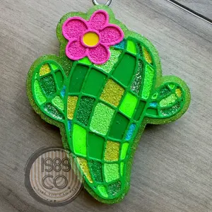 Groovy Cactus Car Freshie - Refreshing Aroma for Your Car