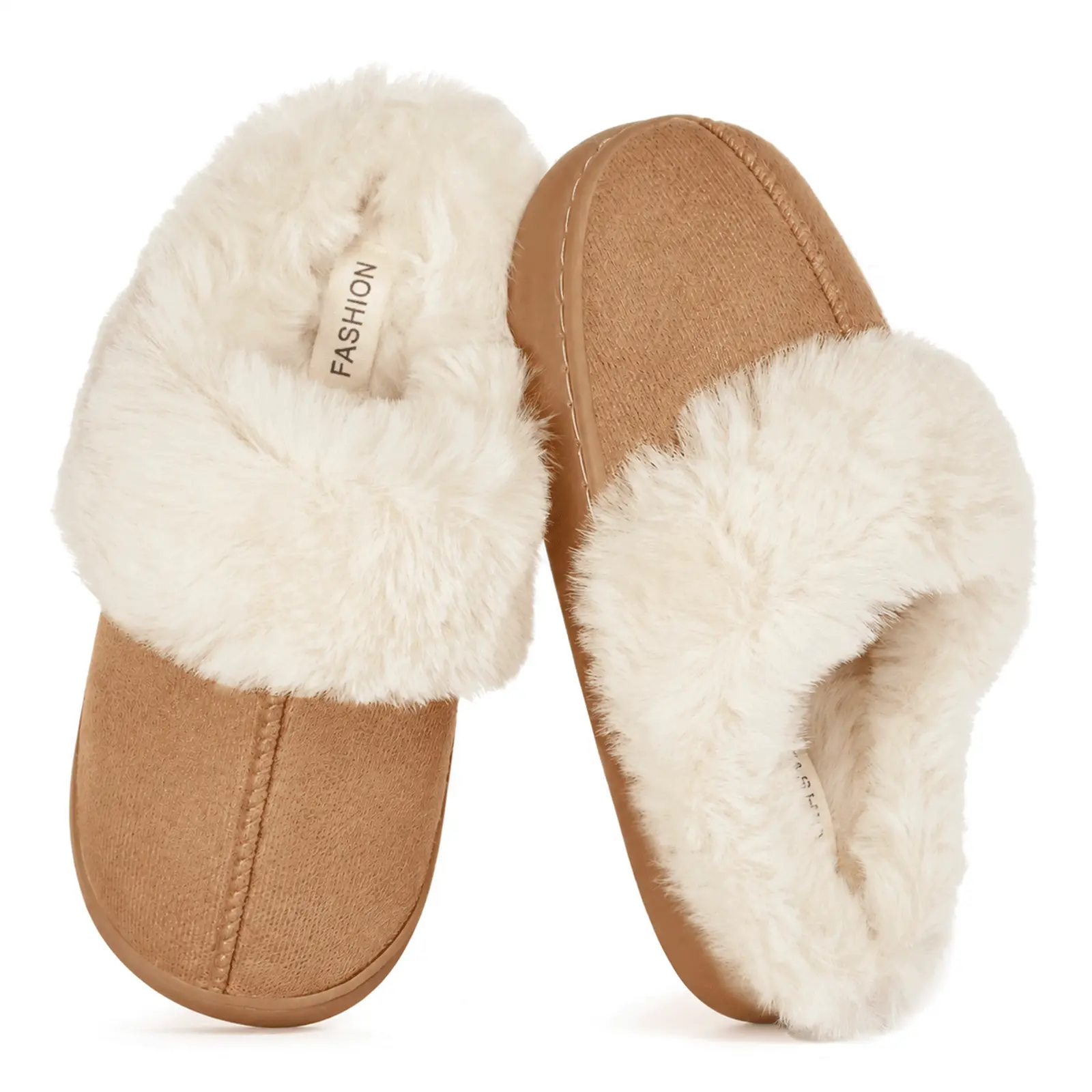 Kids Slippers Girls Boys Fuzzy Slippers House Shoes Fashion Cozy Faux Fur Slippers - Soft & Warm Indoor Footwear for Comfortable Wear
