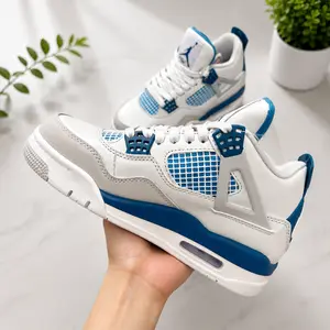 JD4 Military Blue Sports Sneakers - Unisex Collectible Sports Shoes | Clever Man Store
