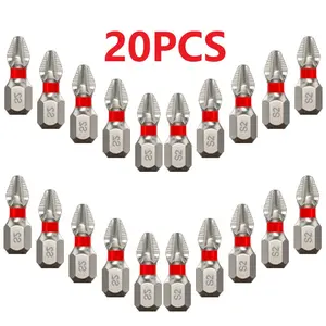 K7 40-Piece Anti-Slip Electric Screwdriver Set, Power Tool Accessories, Includes Ph2 Impact Bits, Metal Cross Phillips Handle, Ideal for Home Repair/industrial Tools.#dealsforyoudays