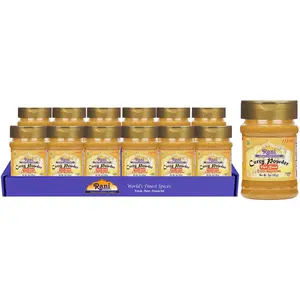 Rani Curry Powder Hot (11-Spice Authentic Indian Blend) 3oz (85g) PET Jar, Pack of 12 ~ All Natural | Salt-Free | Vegan | No Colors | Gluten Friendly | NON-GMO | Kosher | Indian Origin