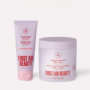 Ingrown Hair Pads 60ct & KP Bump Eraser Body Scrub Strawberry 2oz FREE Exfoliating Duo for Bump-Free Skin Ingrown Hair Pads 60ct & KP Bump Eraser Body Scrub Strawberry 2oz FREE Exfoliating Duo for Bump-Free Skin