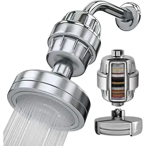 Luxury Filtered Shower  Set 20+3 Stage Shower Filter for Hard Water - Removes Chlorine and Harmful Substances - Showerhead Filter High Output