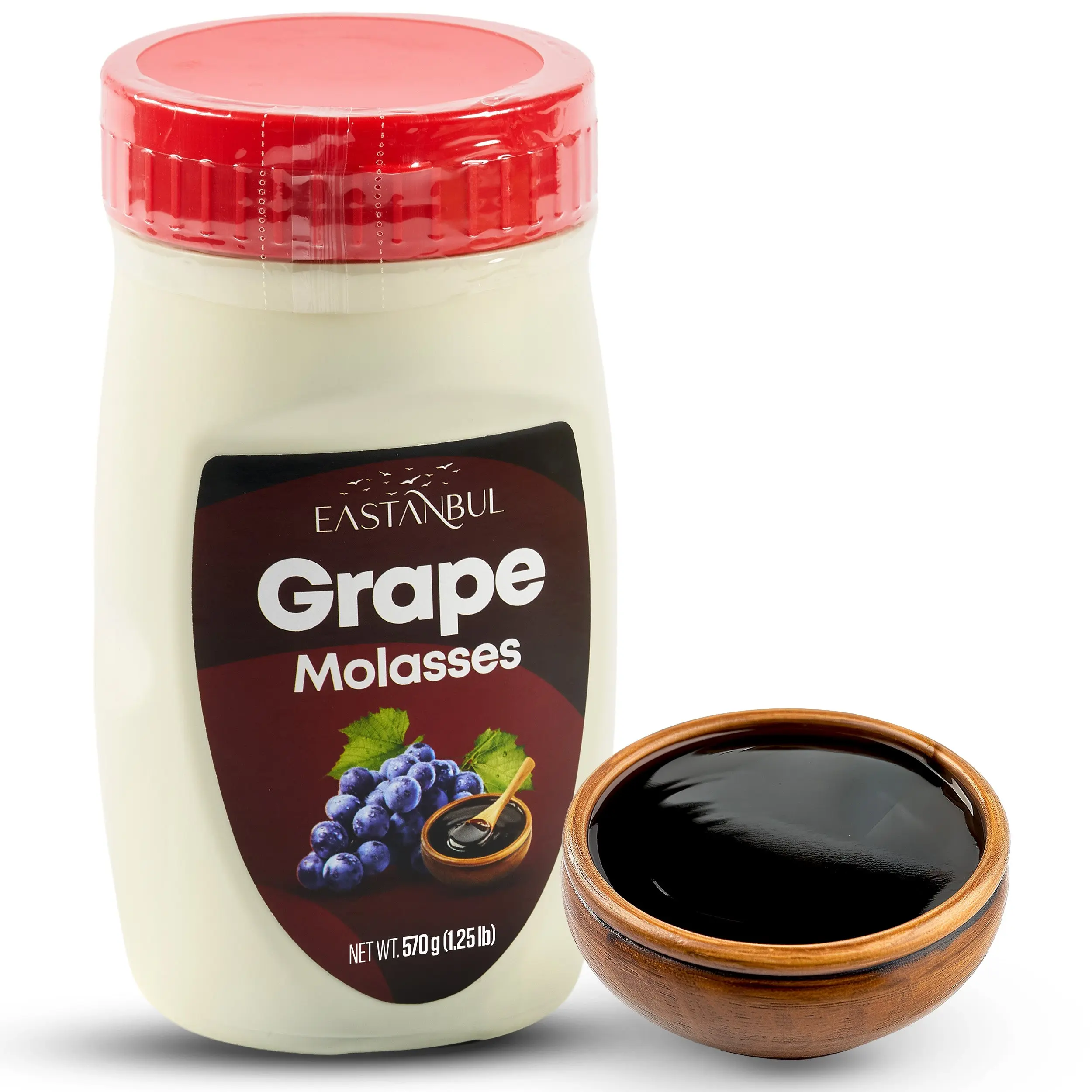 Eastanbul Grape Molasses, Traditional Turkish Pekmez, No Added Sugar, 1.25lb