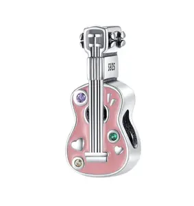 Music Lover Guitar Charm — S925 Enamel