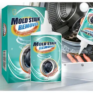 MoldStain Remover Gel, Washing Machine Seal Cleaner for Front Load Washer, Tiles Grout Cleaner Bathroom Cleaning  Kitchen Sinks Caulk Cleaning, 10 Oz