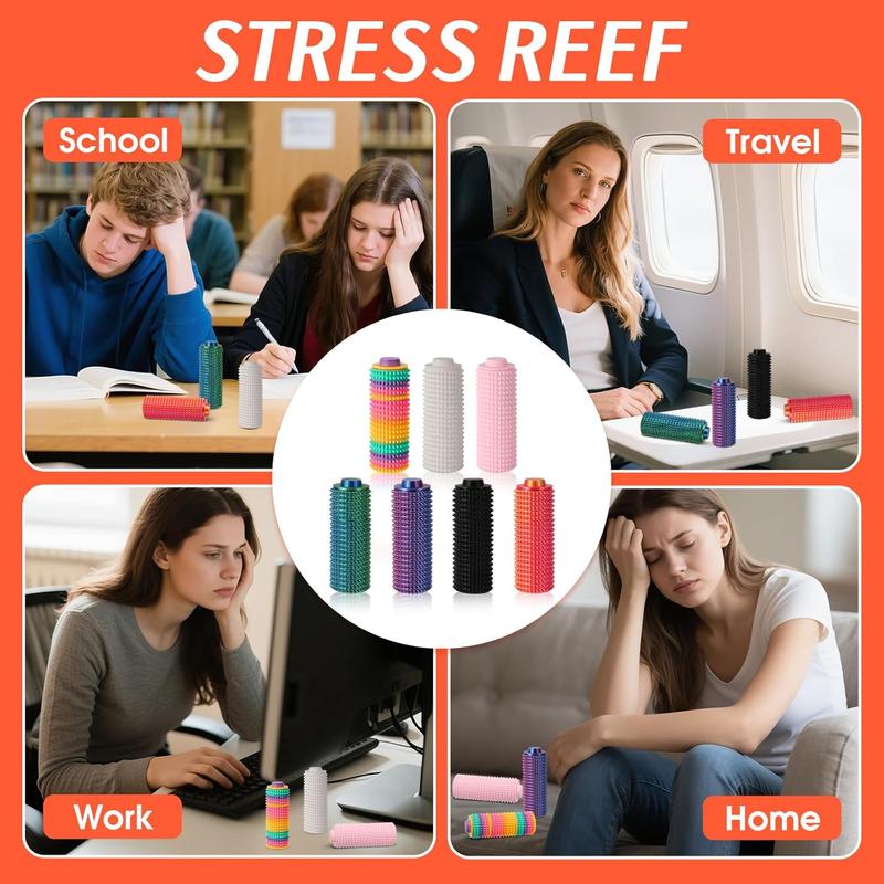 Prickly Spinny Click | Pain Stimming Fidget Toy with Magnetic Silicone Balls & Handmade Taba Squishy for Adults - Discreet Quiet Stress Relief Toy, Stress Relief Sculptures