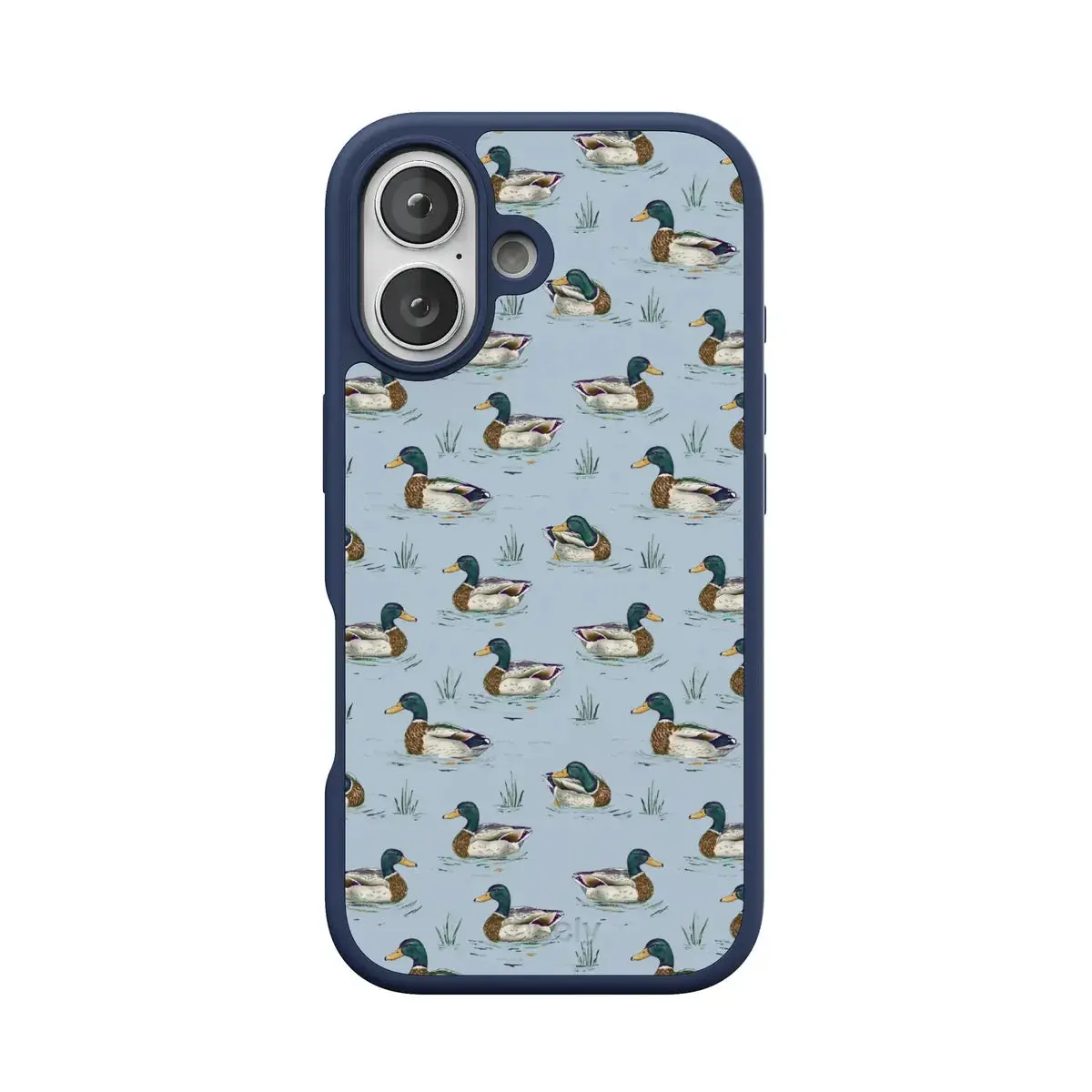 Casely iPhone 17 Case | The Boyfriend Collection | Blue Mallard & Co. | Align Soft-Touch Flexible Bumper Case | Compatible with MagSafe