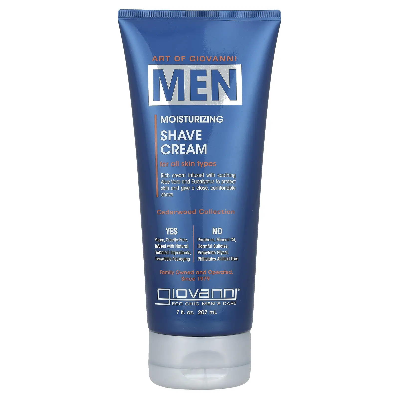 Art Of Giovanni, Men, Moisturizing Shave Cream, 7 fl oz (207 ml) Art Of Giovanni, Men, Moisturizing Shave Cream, 7 fl oz (207 ml)